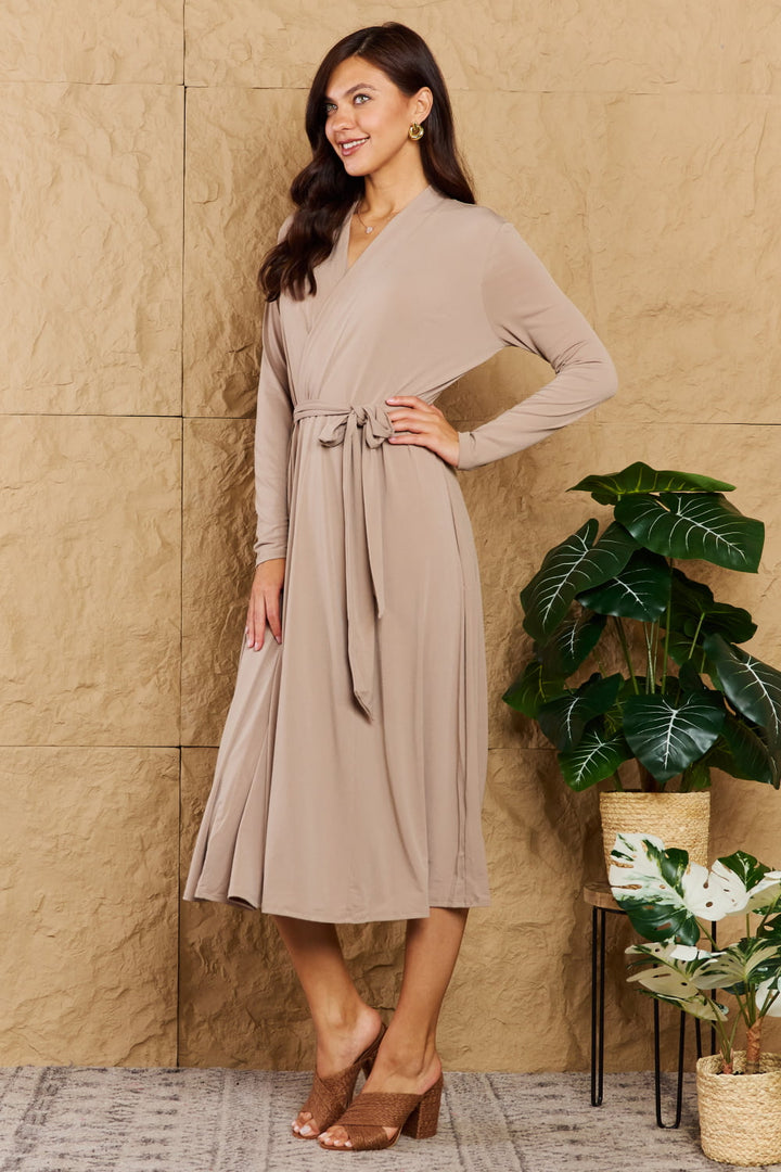 OneTheLand Hold Me Close Open Front Maxi Cardigan Dress-Trendsi-[option4]-[option5]-[option6]-[option7]-[option8]-Shop-Boutique-Clothing-for-Women-Online
