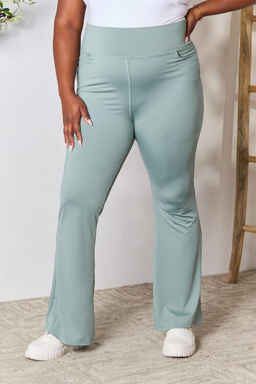 Heimish Wide Waistband Sports Pants-Trendsi-Sage-S-[option4]-[option5]-[option6]-[option7]-[option8]-Shop-Boutique-Clothing-for-Women-Online