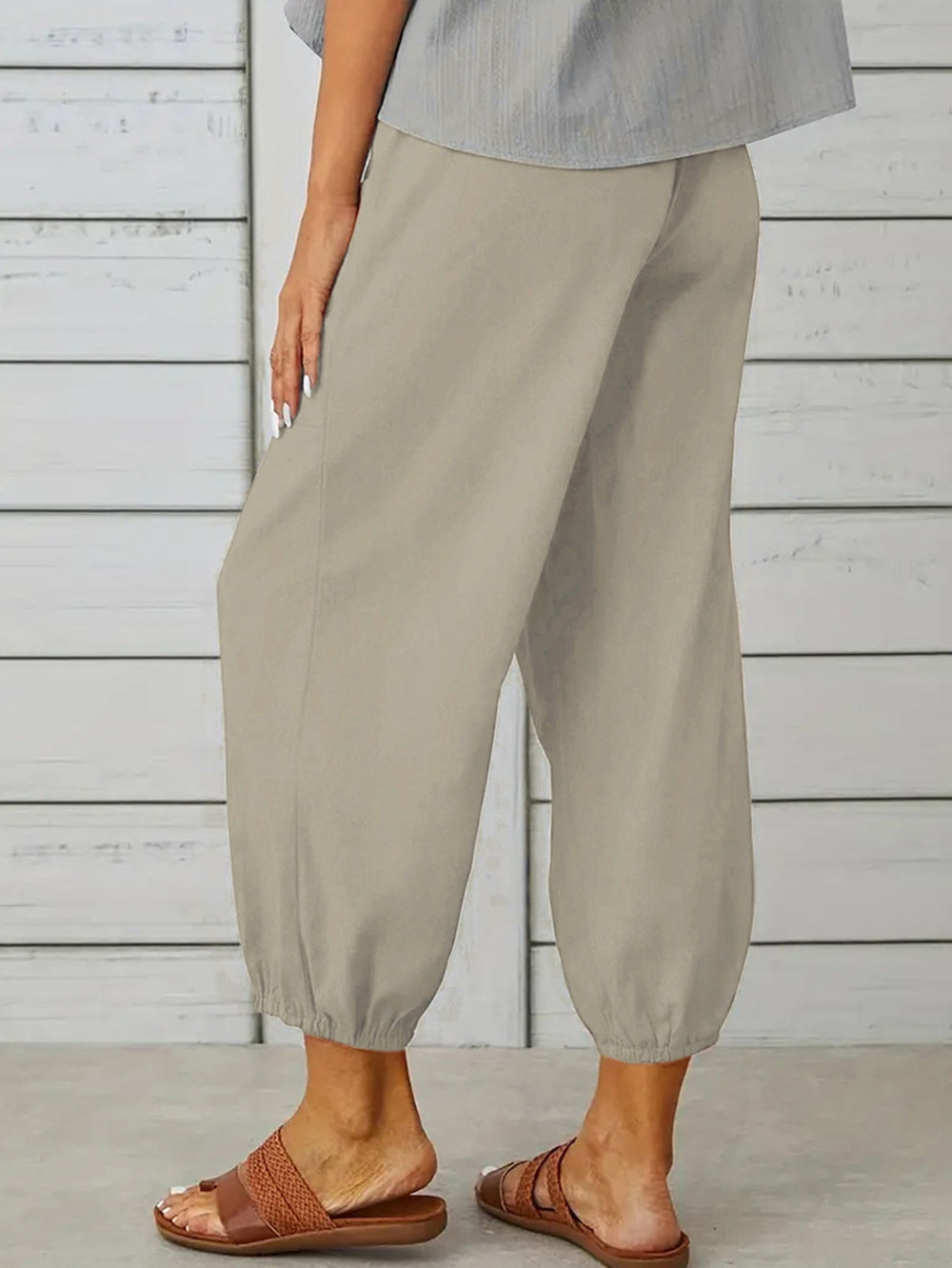 Decorative Button Cropped Pants-Trendsi-[option4]-[option5]-[option6]-[option7]-[option8]-Shop-Boutique-Clothing-for-Women-Online