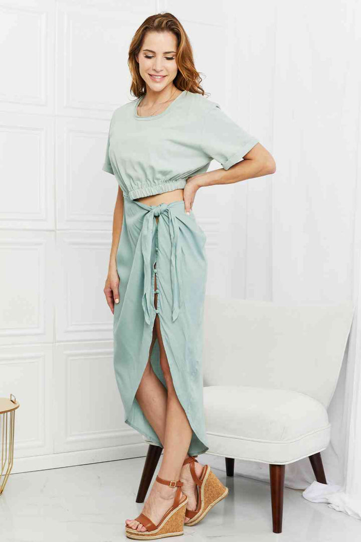 HEYSON Make It Work Cut-Out Midi Dress in Mint-Trendsi-[option4]-[option5]-[option6]-[option7]-[option8]-Shop-Boutique-Clothing-for-Women-Online