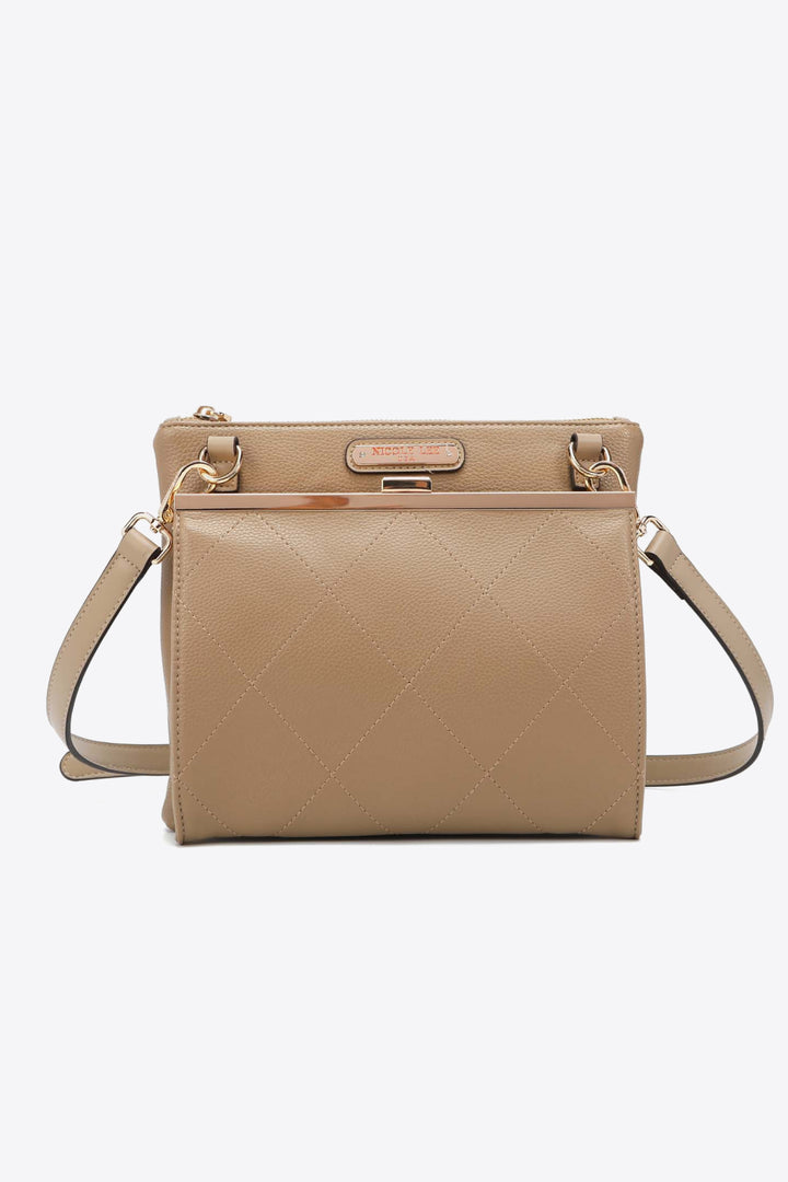 Nicole Lee USA All Day, Everyday Handbag-Trendsi-Taupe-One Size-[option4]-[option5]-[option6]-[option7]-[option8]-Shop-Boutique-Clothing-for-Women-Online