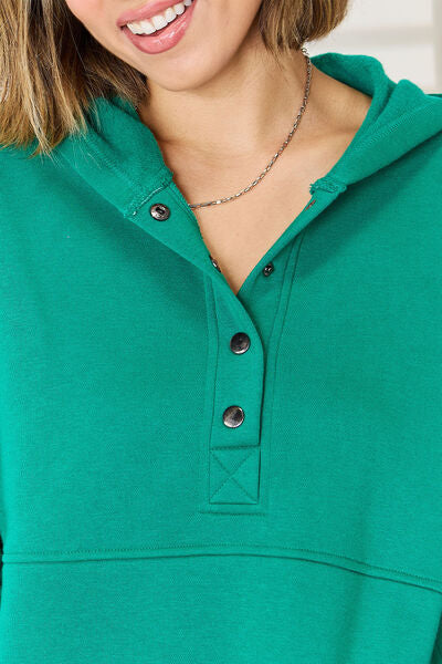 Zenana Half Snap Long Sleeve Hoodie-Trendsi-[option4]-[option5]-[option6]-[option7]-[option8]-Shop-Boutique-Clothing-for-Women-Online