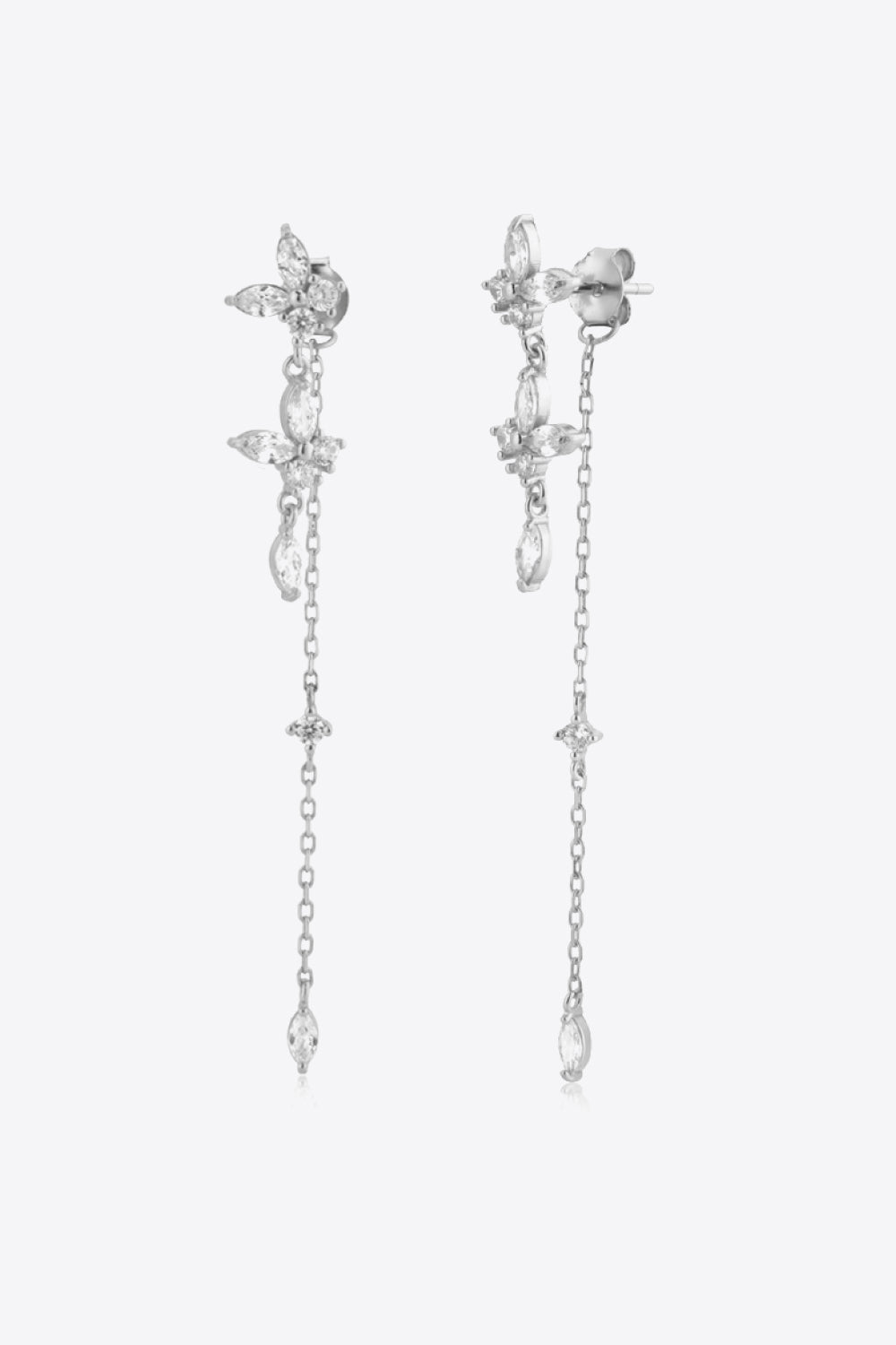Inlaid Zircon 925 Sterling Silver Earrings-Trendsi-Silver/White-One Size-[option4]-[option5]-[option6]-[option7]-[option8]-Shop-Boutique-Clothing-for-Women-Online