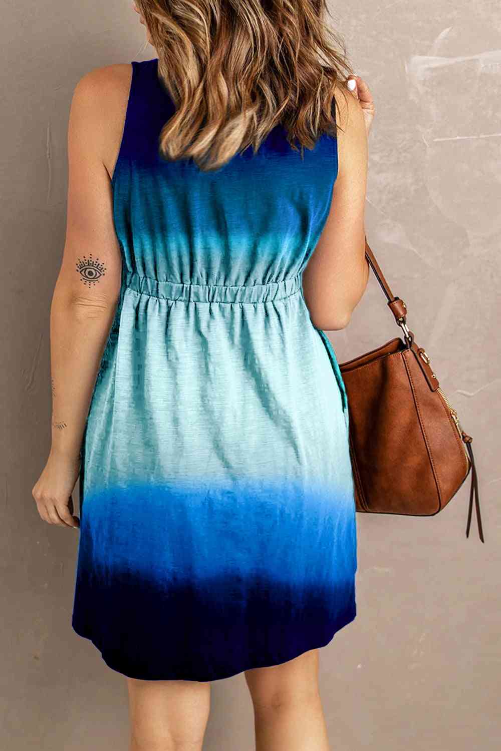 Ella Magic Buttoned Sleeveless Dress with Pockets-Trendsi-[option4]-[option5]-[option6]-[option7]-[option8]-Shop-Boutique-Clothing-for-Women-Online