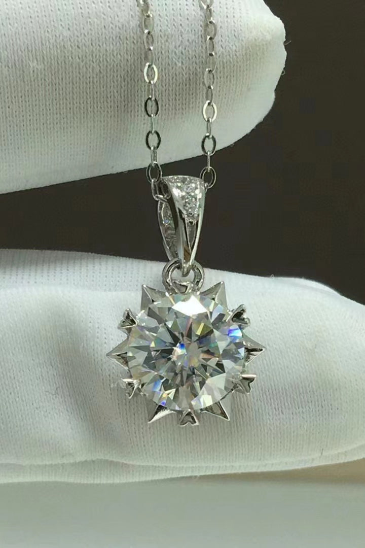 Looking At You 2 Carat Moissanite Pendant Necklace-Trendsi-Silver-One Size-[option4]-[option5]-[option6]-[option7]-[option8]-Shop-Boutique-Clothing-for-Women-Online
