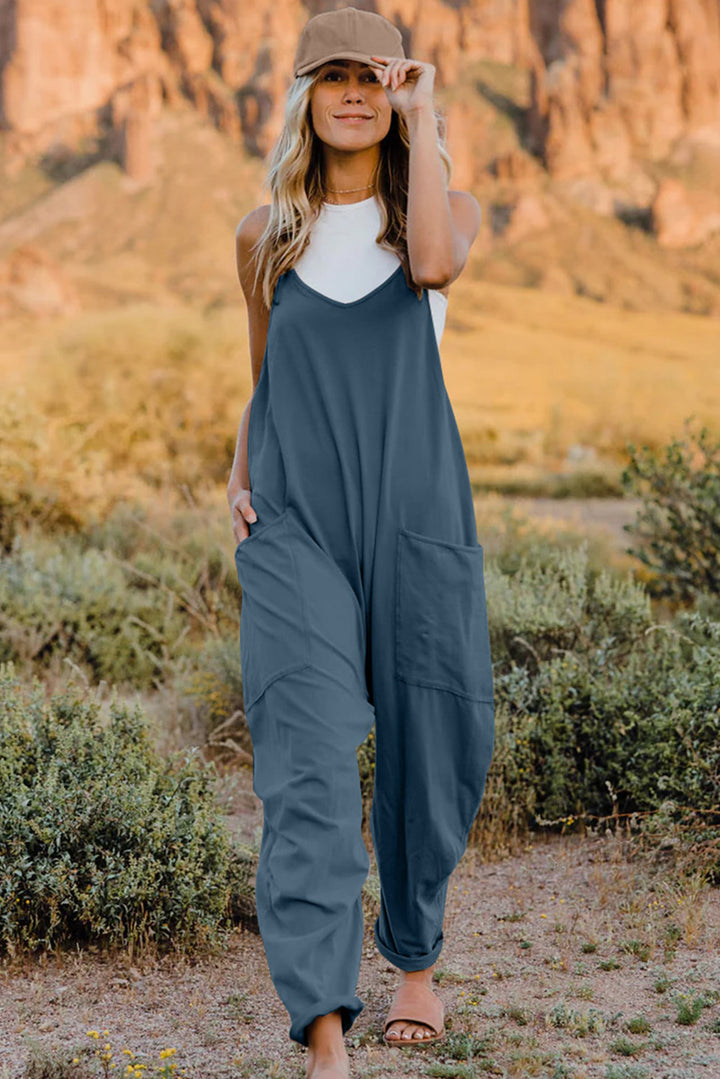 Double Take V-Neck Sleeveless Jumpsuit with Pockets-Trendsi-Peacock Blue-S-[option4]-[option5]-[option6]-[option7]-[option8]-Shop-Boutique-Clothing-for-Women-Online