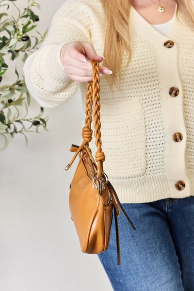 SHOMICO Braided Strap Shoulder Bag-Trendsi-[option4]-[option5]-[option6]-[option7]-[option8]-Shop-Boutique-Clothing-for-Women-Online