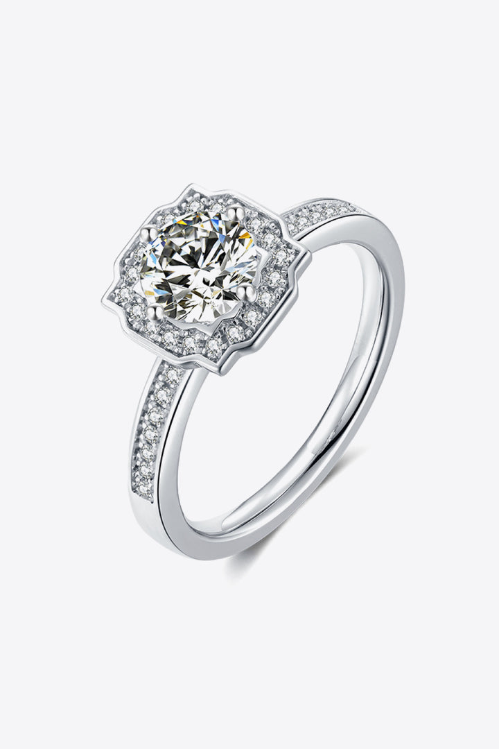 1 Carat Moissanite Platinum-Plated Ring-Trendsi-Silver-4.5-[option4]-[option5]-[option6]-[option7]-[option8]-Shop-Boutique-Clothing-for-Women-Online