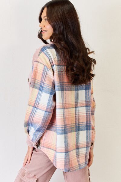 J.NNA Plaid Colorblock Button Down Jacket-Trendsi-[option4]-[option5]-[option6]-[option7]-[option8]-Shop-Boutique-Clothing-for-Women-Online