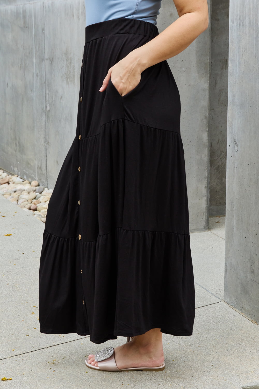Heimish So Easy Solid Maxi Skirt-Trendsi-[option4]-[option5]-[option6]-[option7]-[option8]-Shop-Boutique-Clothing-for-Women-Online
