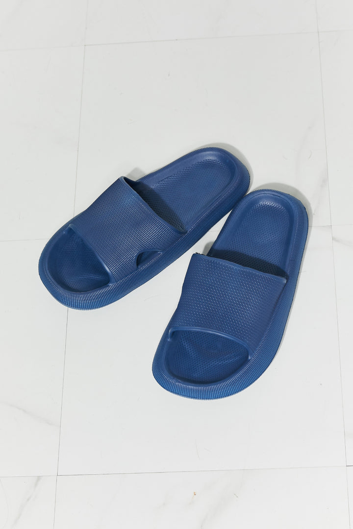 MMShoes Arms Around Me Open Toe Slide in Navy-Trendsi-[option4]-[option5]-[option6]-[option7]-[option8]-Shop-Boutique-Clothing-for-Women-Online
