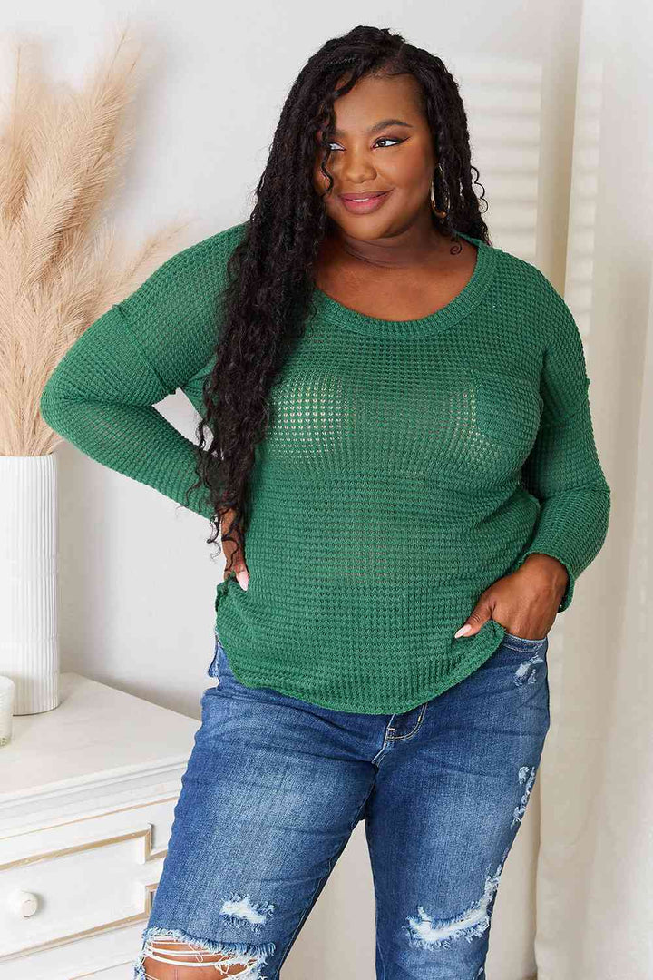 Culture Code Scoop Neck Patch Pocket Top-Trendsi-Green-S-[option4]-[option5]-[option6]-[option7]-[option8]-Shop-Boutique-Clothing-for-Women-Online