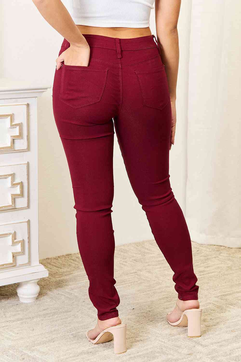 YMI Jeanswear Skinny Jeans with Pockets-Trendsi-[option4]-[option5]-[option6]-[option7]-[option8]-Shop-Boutique-Clothing-for-Women-Online