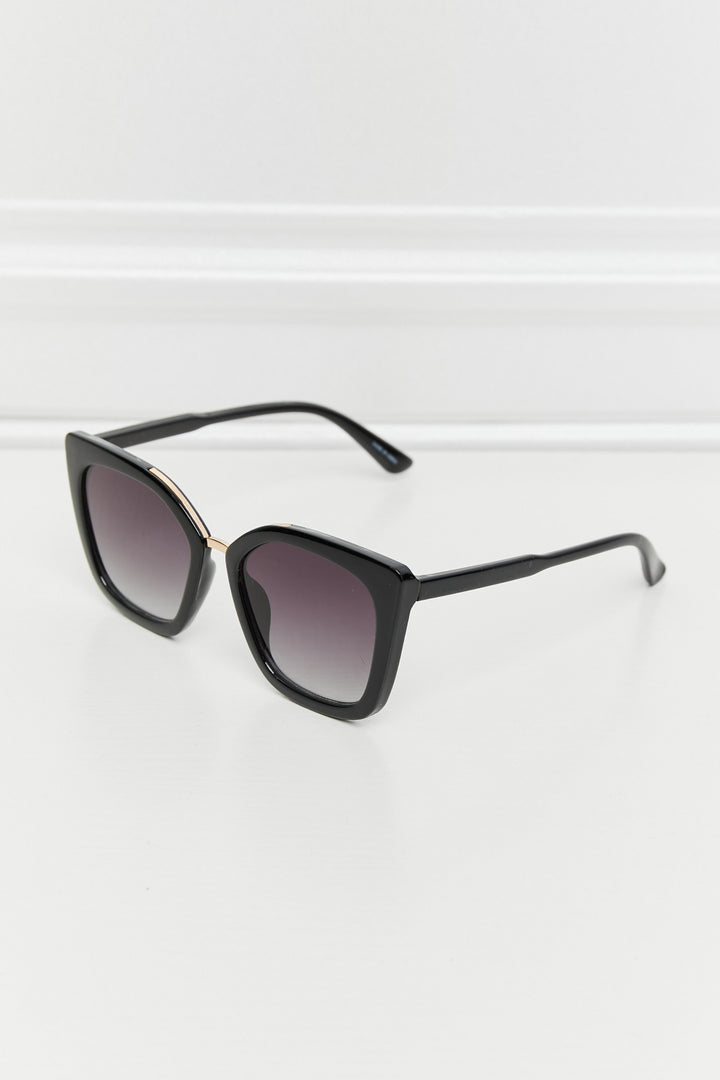 Cat Eye Full Rim Polycarbonate Sunglasses-Trendsi-Black-One Size-[option4]-[option5]-[option6]-[option7]-[option8]-Shop-Boutique-Clothing-for-Women-Online