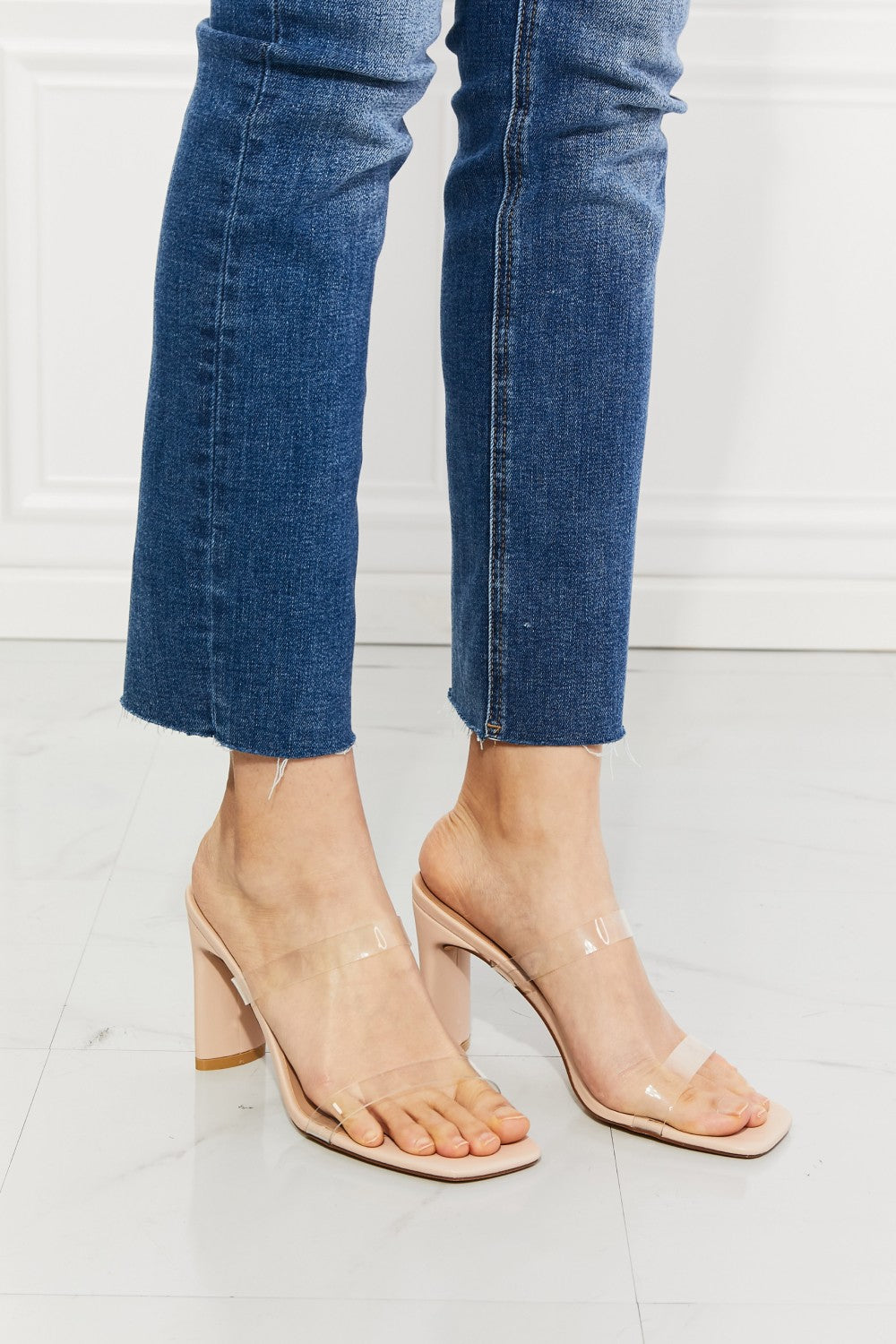 MMShoes Walking On Air Transparent Double Band Heeled Sandal-Trendsi-[option4]-[option5]-[option6]-[option7]-[option8]-Shop-Boutique-Clothing-for-Women-Online