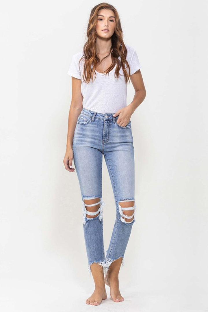 Lovervet Courtney Super High Rise Kick Flare Jeans-Trendsi-[option4]-[option5]-[option6]-[option7]-[option8]-Shop-Boutique-Clothing-for-Women-Online