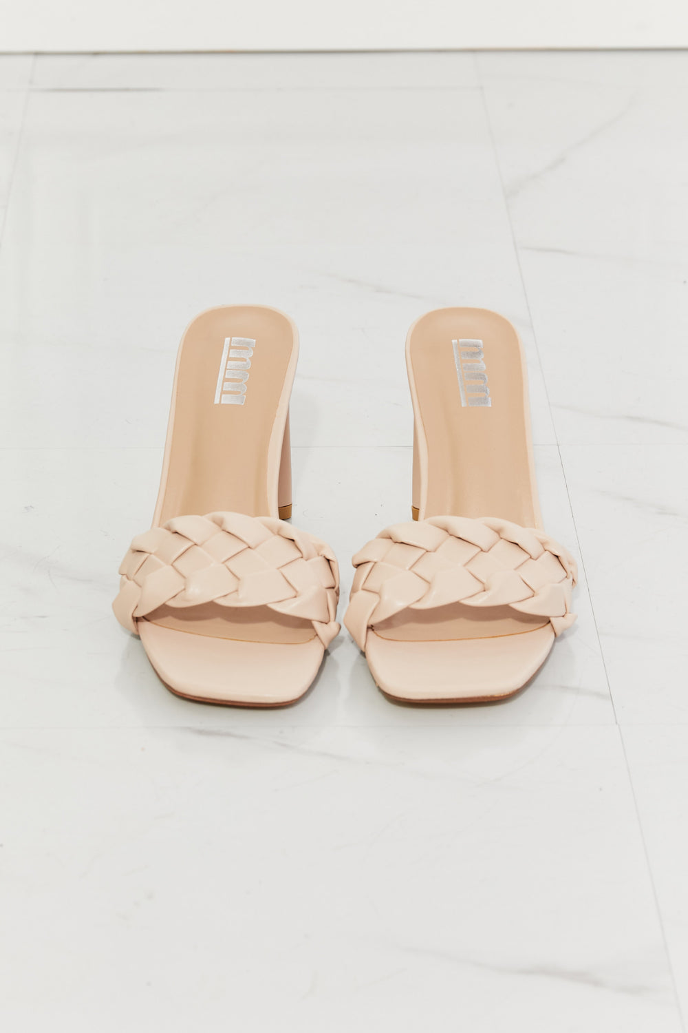 MMShoes Top of the World Braided Block Heel Sandals in Beige-Trendsi-[option4]-[option5]-[option6]-[option7]-[option8]-Shop-Boutique-Clothing-for-Women-Online
