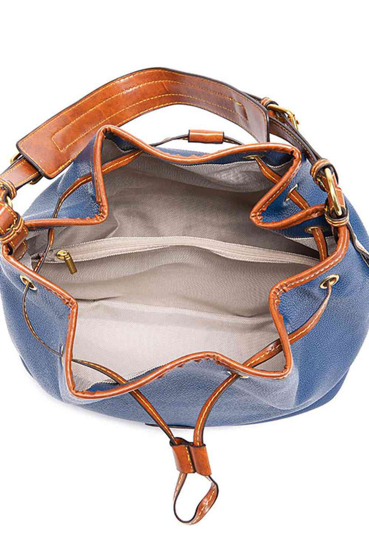Sedona Vegan Leather Drawstring Bucket Bag-Trendsi-[option4]-[option5]-[option6]-[option7]-[option8]-Shop-Boutique-Clothing-for-Women-Online