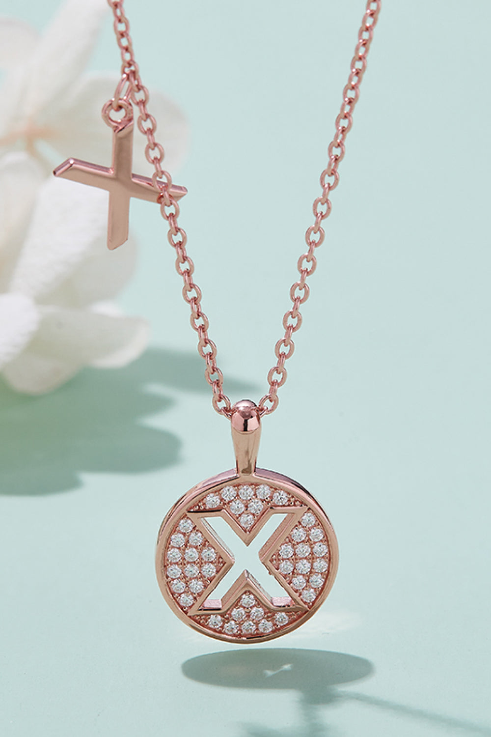 Moissanite U to Z Pendant Necklace-Trendsi-X-One Size-[option4]-[option5]-[option6]-[option7]-[option8]-Shop-Boutique-Clothing-for-Women-Online