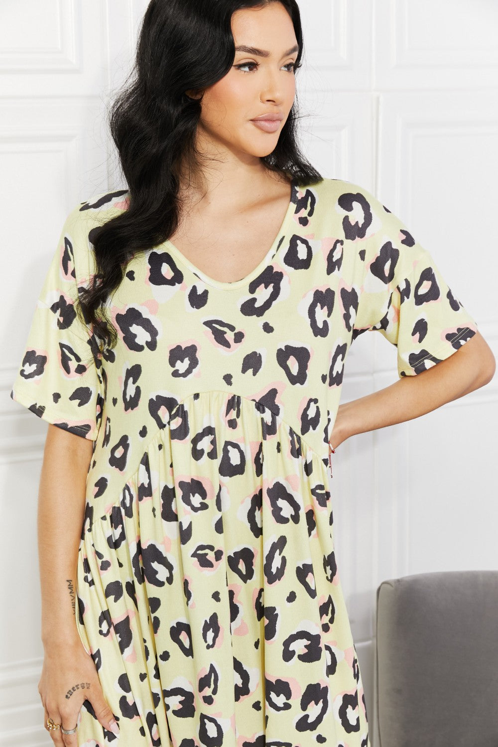 BOMBOM Take It Easy Animal Print Dress-Trendsi-[option4]-[option5]-[option6]-[option7]-[option8]-Shop-Boutique-Clothing-for-Women-Online