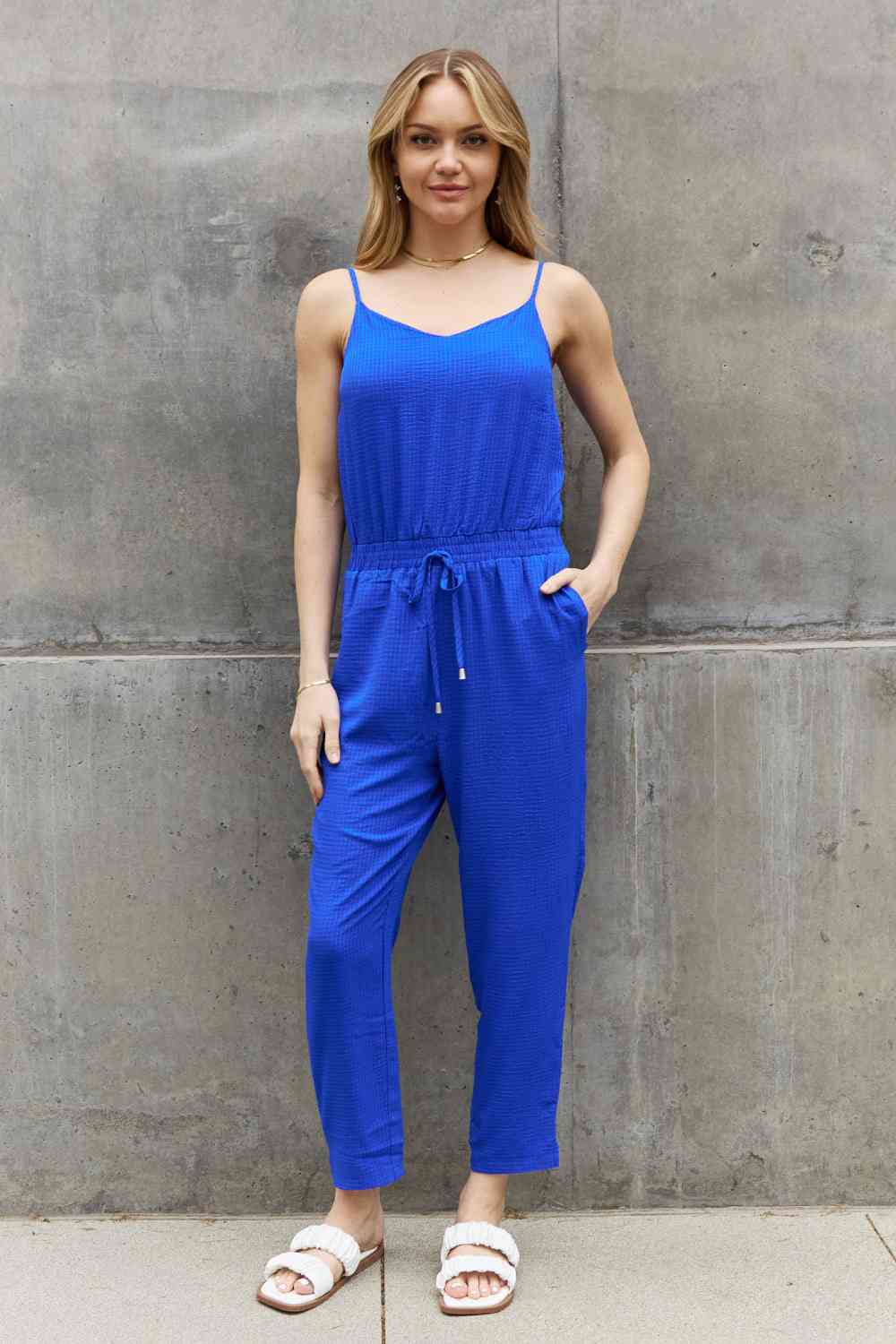 ODDI Full Size Textured Woven Jumpsuit in Royal Blue-Trendsi-Royal Blue-S-[option4]-[option5]-[option6]-[option7]-[option8]-Shop-Boutique-Clothing-for-Women-Online