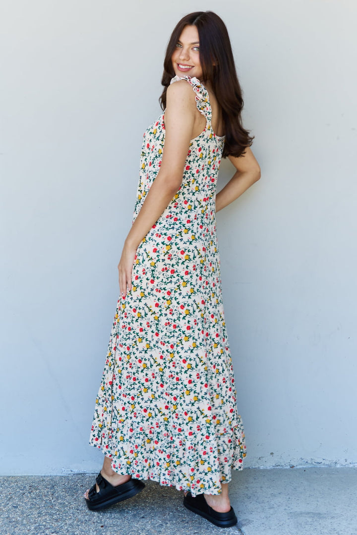 Doublju In The Garden Ruffle Floral Maxi Dress in Natural Rose-Trendsi-[option4]-[option5]-[option6]-[option7]-[option8]-Shop-Boutique-Clothing-for-Women-Online