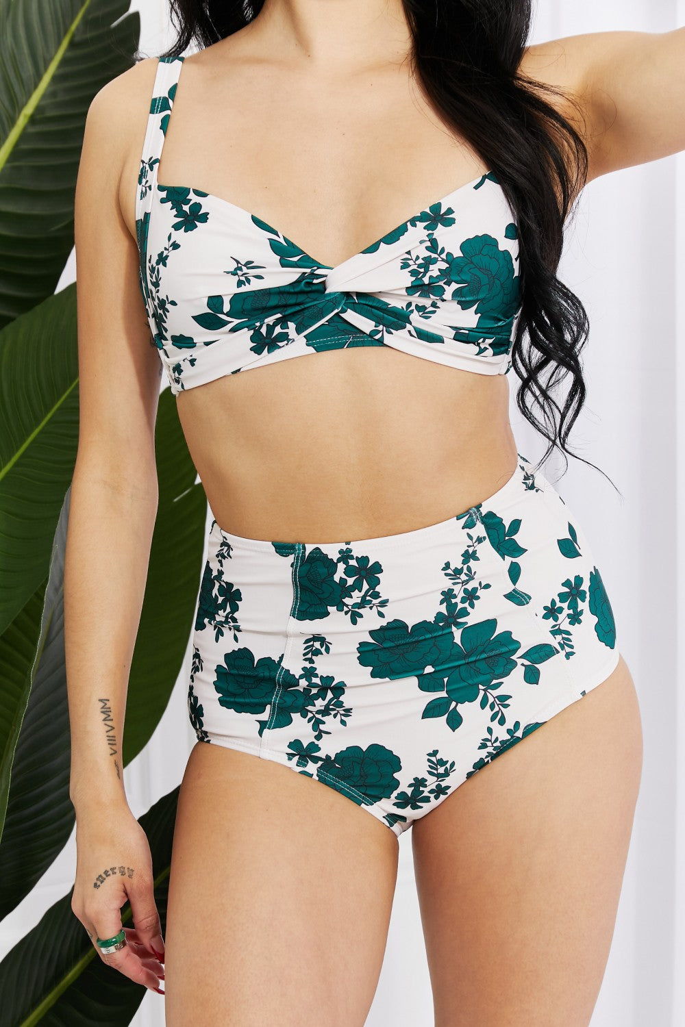 Marina West Swim Take A Dip Twist High-Rise Bikini in Forest-Trendsi-[option4]-[option5]-[option6]-[option7]-[option8]-Shop-Boutique-Clothing-for-Women-Online