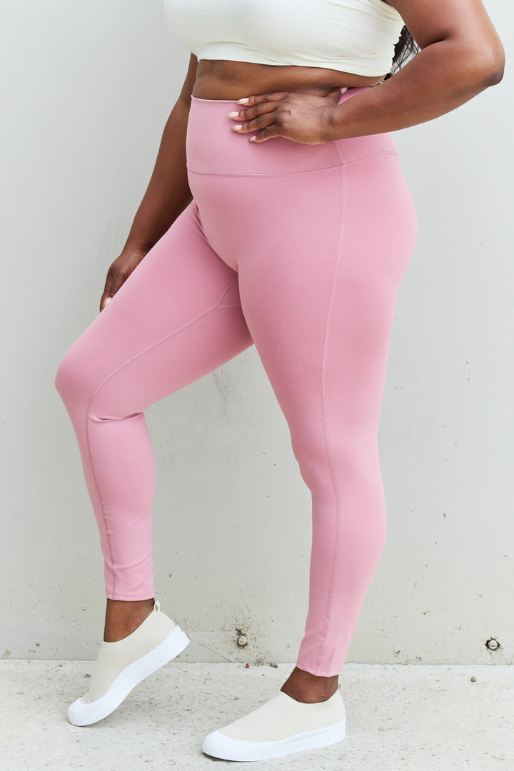 Zenana Fit For You High Waist Active Leggings in Light Rose-Trendsi-[option4]-[option5]-[option6]-[option7]-[option8]-Shop-Boutique-Clothing-for-Women-Online