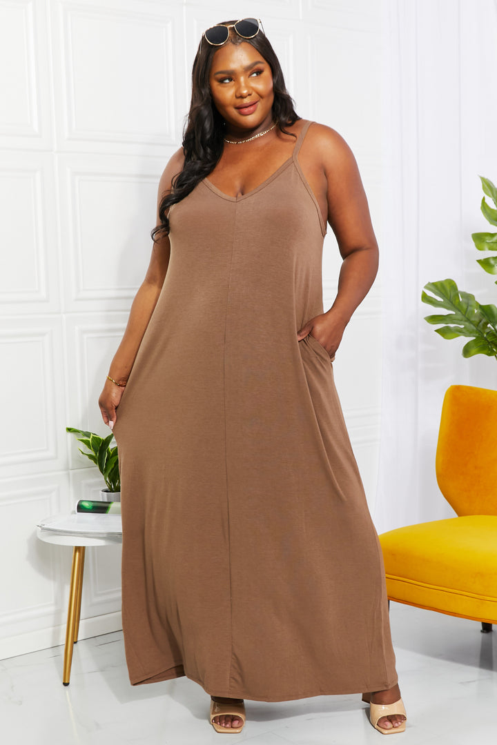 Zenana Beach Vibes Cami Maxi Dress in Mocha-Trendsi-[option4]-[option5]-[option6]-[option7]-[option8]-Shop-Boutique-Clothing-for-Women-Online