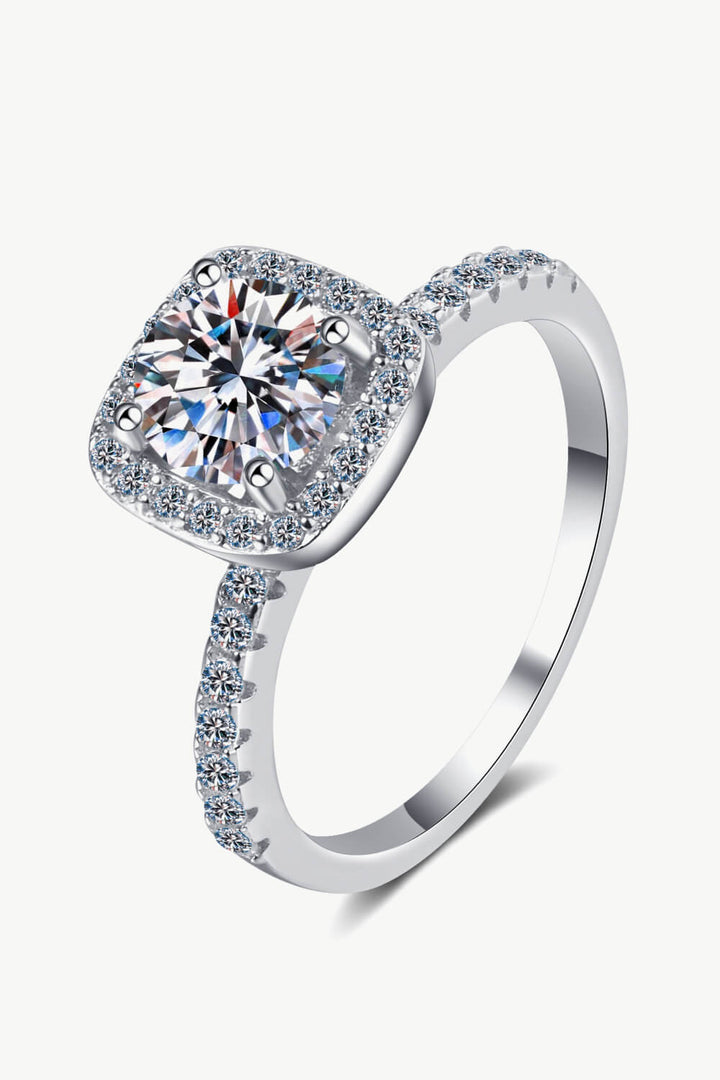 Square Moissanite Ring-Trendsi-Silver-4-[option4]-[option5]-[option6]-[option7]-[option8]-Shop-Boutique-Clothing-for-Women-Online