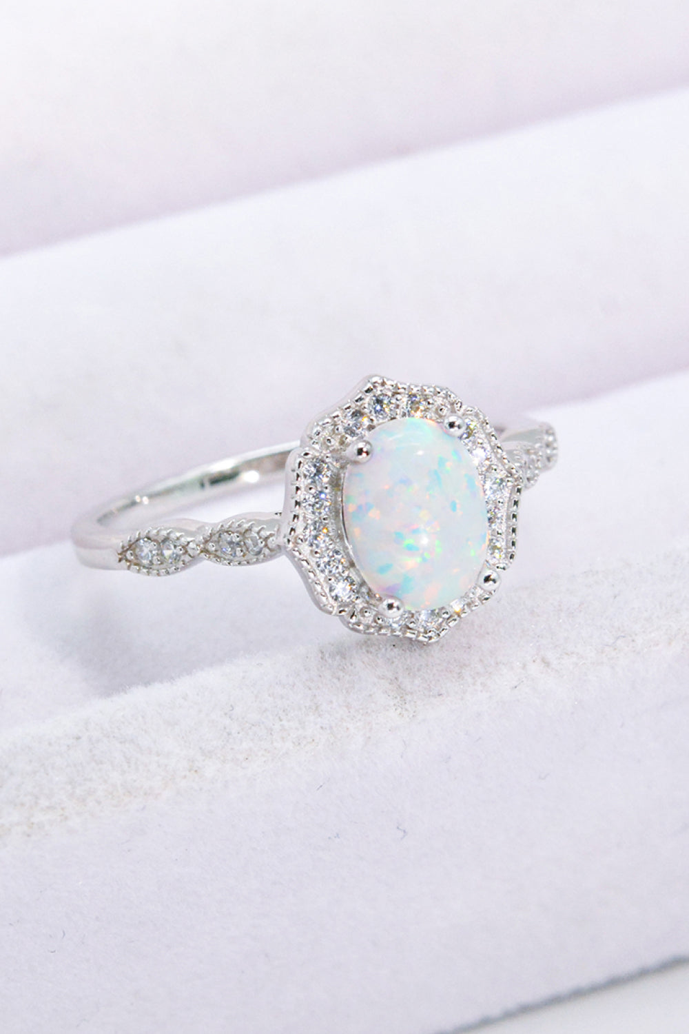 Just For You 925 Sterling Silver Opal Ring-Trendsi-Opal-5-[option4]-[option5]-[option6]-[option7]-[option8]-Shop-Boutique-Clothing-for-Women-Online