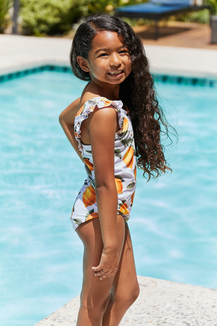 Marina West Swim Float On Ruffled One-Piece in Citrus Orange-Trendsi-[option4]-[option5]-[option6]-[option7]-[option8]-Shop-Boutique-Clothing-for-Women-Online