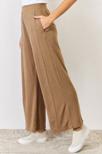RISEN Ultra Soft Wide Leg Pants-Trendsi-[option4]-[option5]-[option6]-[option7]-[option8]-Shop-Boutique-Clothing-for-Women-Online
