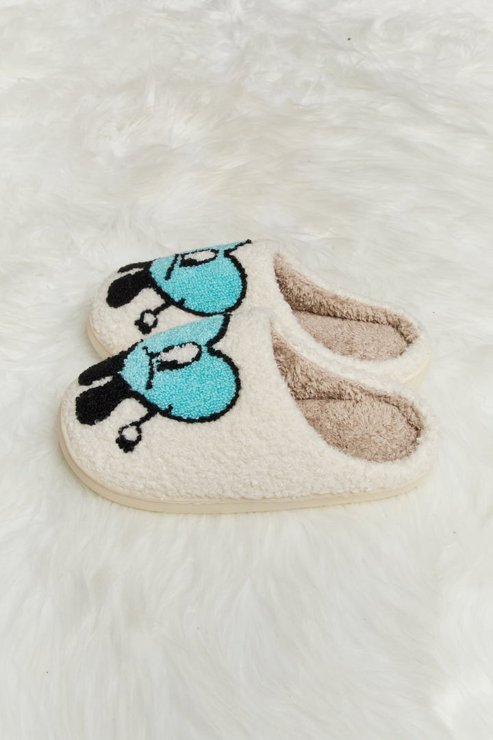 Melody Love Heart Print Plush Slippers-Trendsi-[option4]-[option5]-[option6]-[option7]-[option8]-Shop-Boutique-Clothing-for-Women-Online