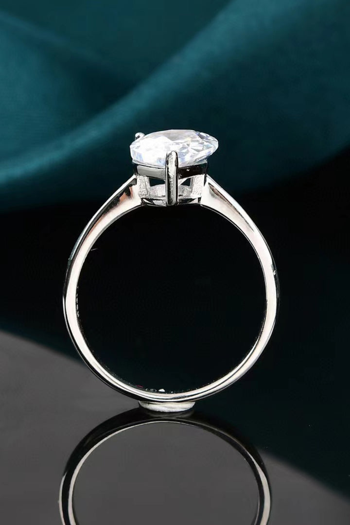 Classic Teardrop 2 Carat Moissanite Ring-Trendsi-[option4]-[option5]-[option6]-[option7]-[option8]-Shop-Boutique-Clothing-for-Women-Online