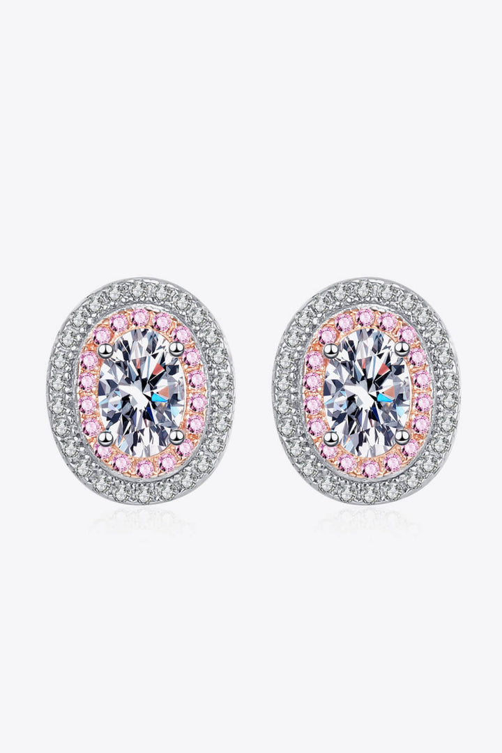 Platinum-Plated Moissanite Stud Earrings-Trendsi-Pink/White-One Size-[option4]-[option5]-[option6]-[option7]-[option8]-Shop-Boutique-Clothing-for-Women-Online