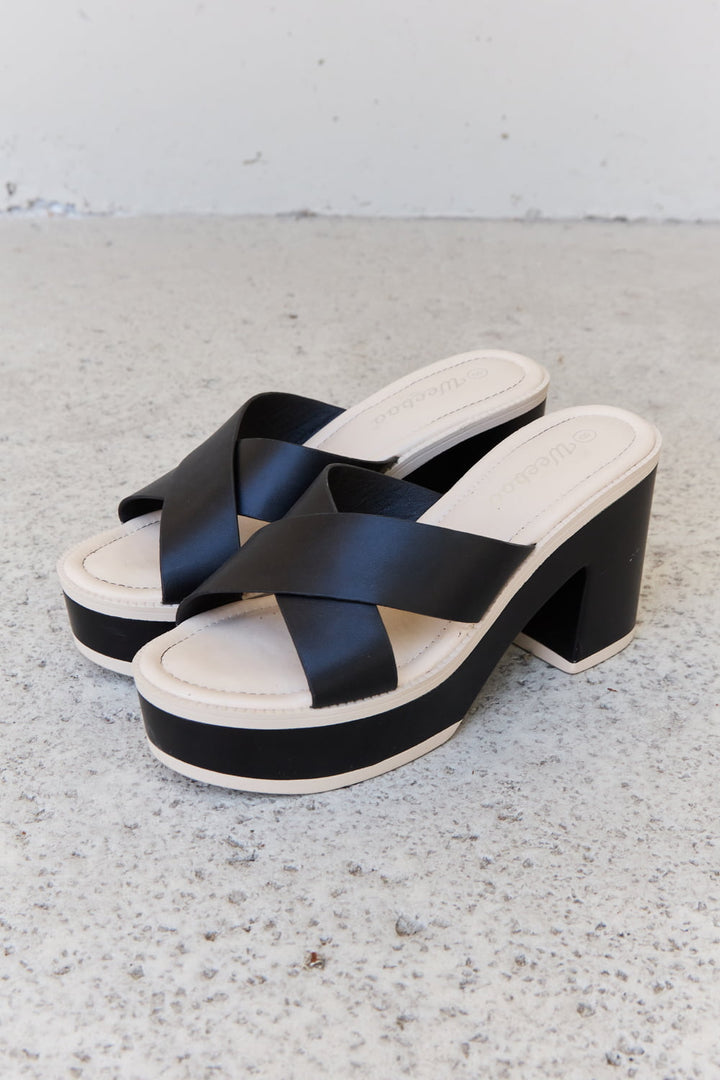 Weeboo Cherish The Moments Contrast Platform Sandals in Black-Trendsi-[option4]-[option5]-[option6]-[option7]-[option8]-Shop-Boutique-Clothing-for-Women-Online